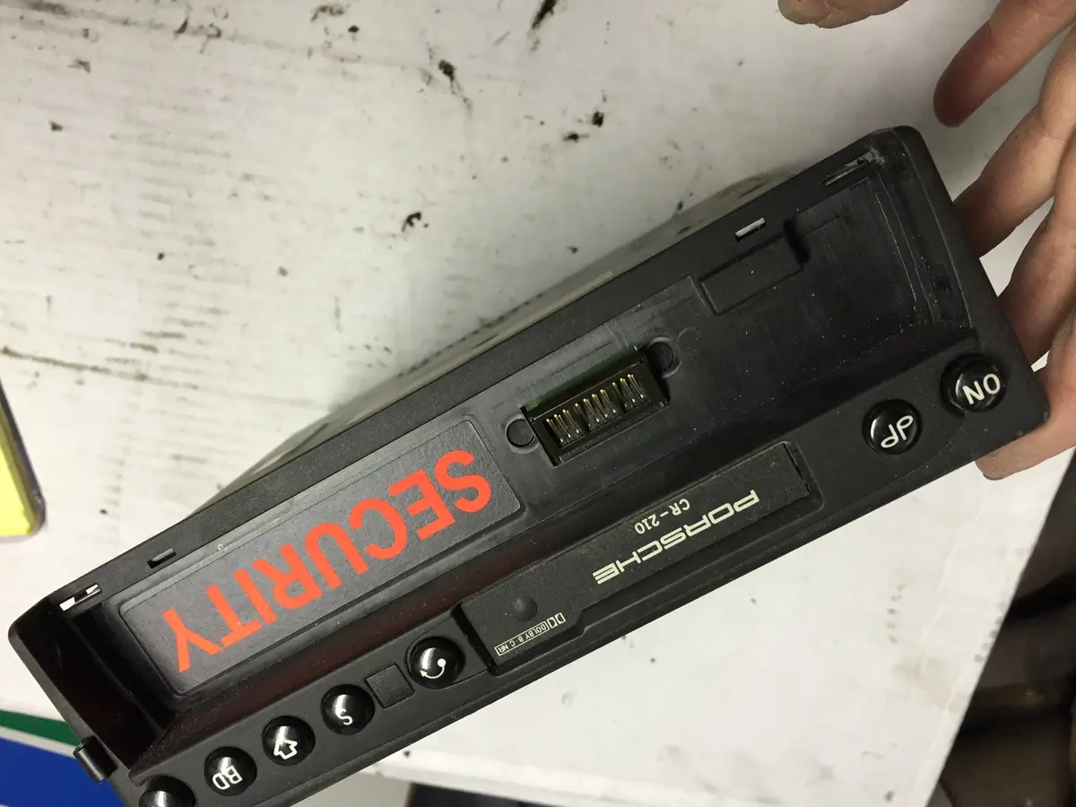 993 Radio Porsche Cr-210 Radio Cassette Player With No Faceplate And No Wires 1