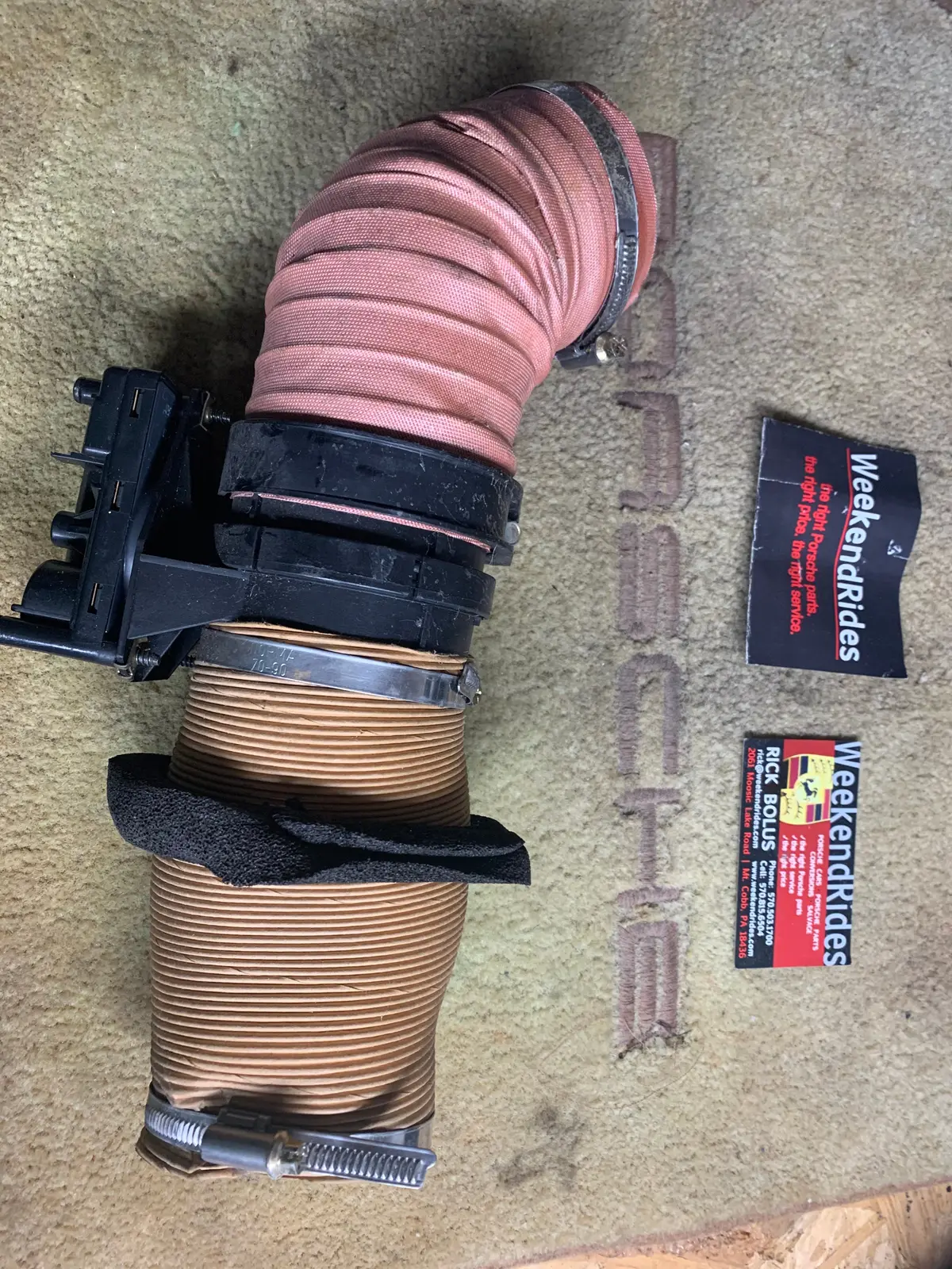 993 Ventilation Servo With Hoses And Clamp Left Driver 1