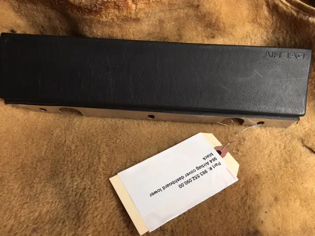 964 Airbag Cover Dashboard Lower Black 1
