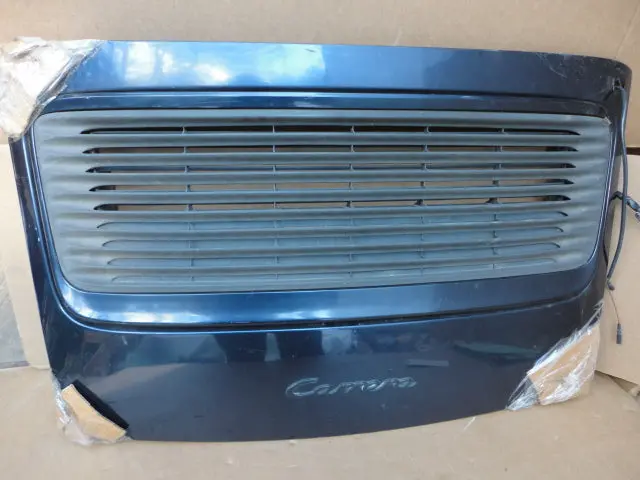 993 Engine Lid Cabriolet With Spoiler And Motor Blue Script Included, Oversized Shipping Applies - 993.512.010.00 1