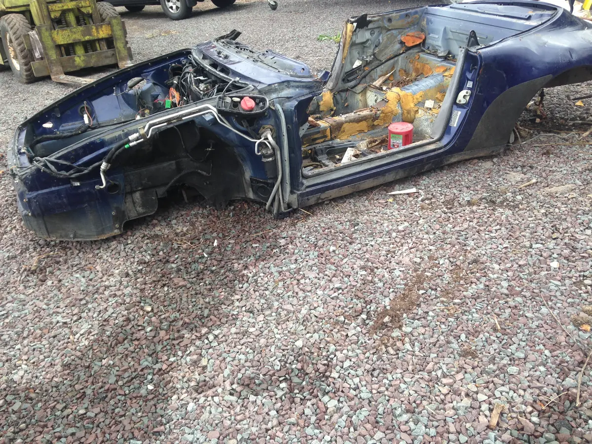 993 Body Shell Cabrio 1995 Blue With Perfect Wiring Harness Pa Salvage Title 1
