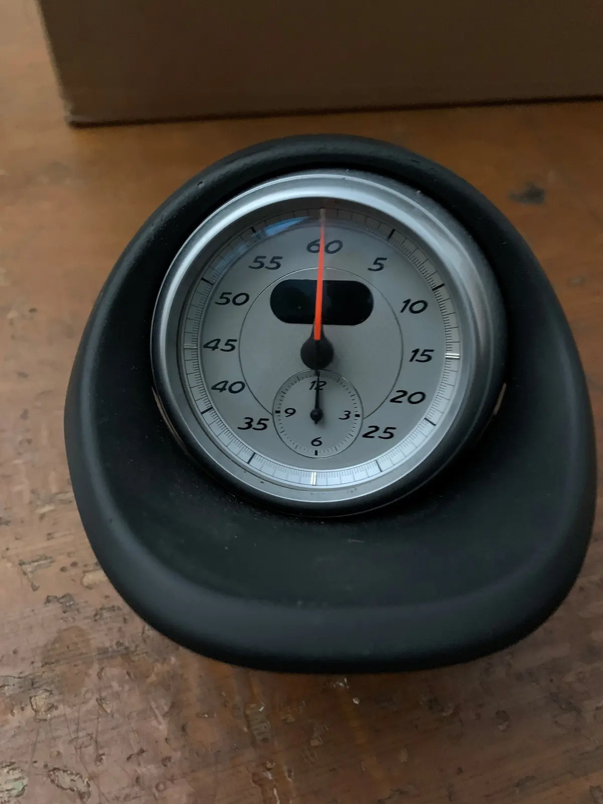 Porsche 987 Cayman Boxster Sport Chrono Time Clock With Dash Pod Black Silver Cayman S Chro Clock 2006 - 987.641.311.26.V05 1
