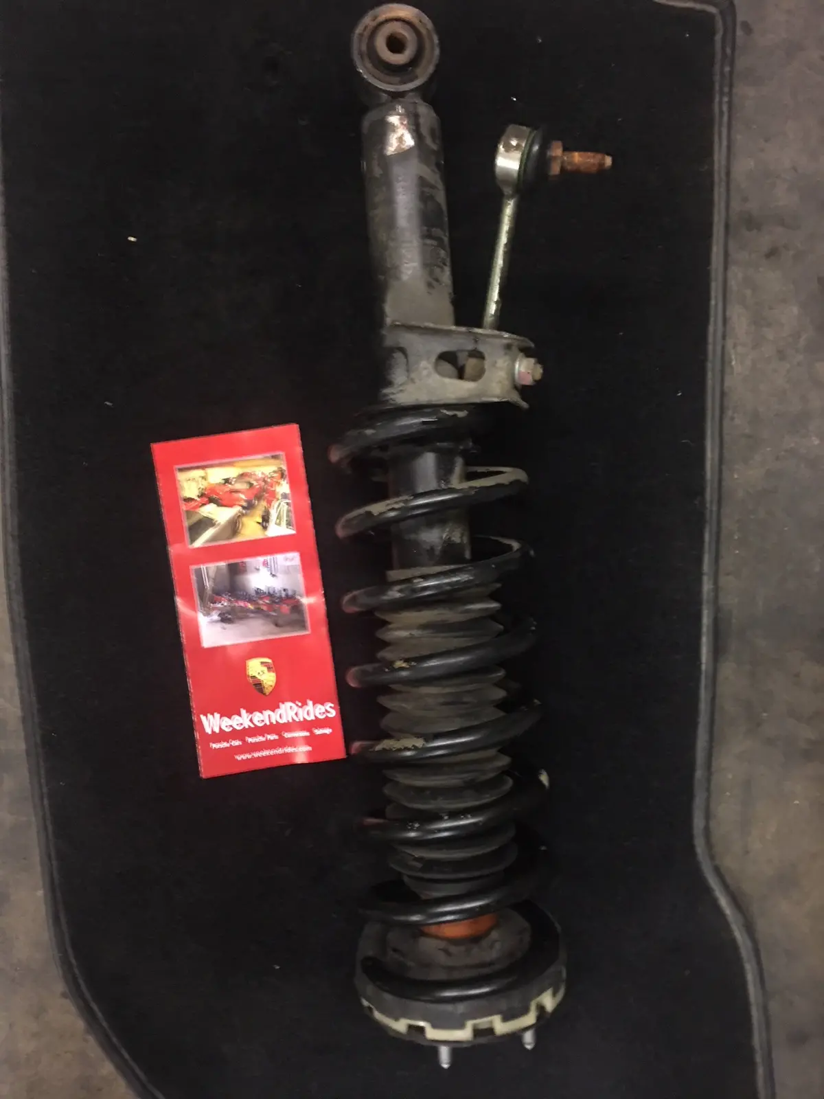 993 Rear Shock Boge Coil, Sleeve, Mount Black Left Driver - 993.333.051.14 1
