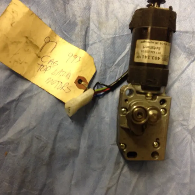 911 Cabriolet Convertible Top Latch Motor Left Driver - 911.624.055.03 1