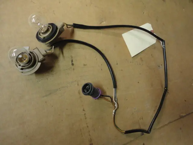 964 Tail Light Harness Short, Brown Plug, Purple Connector Ring - 1