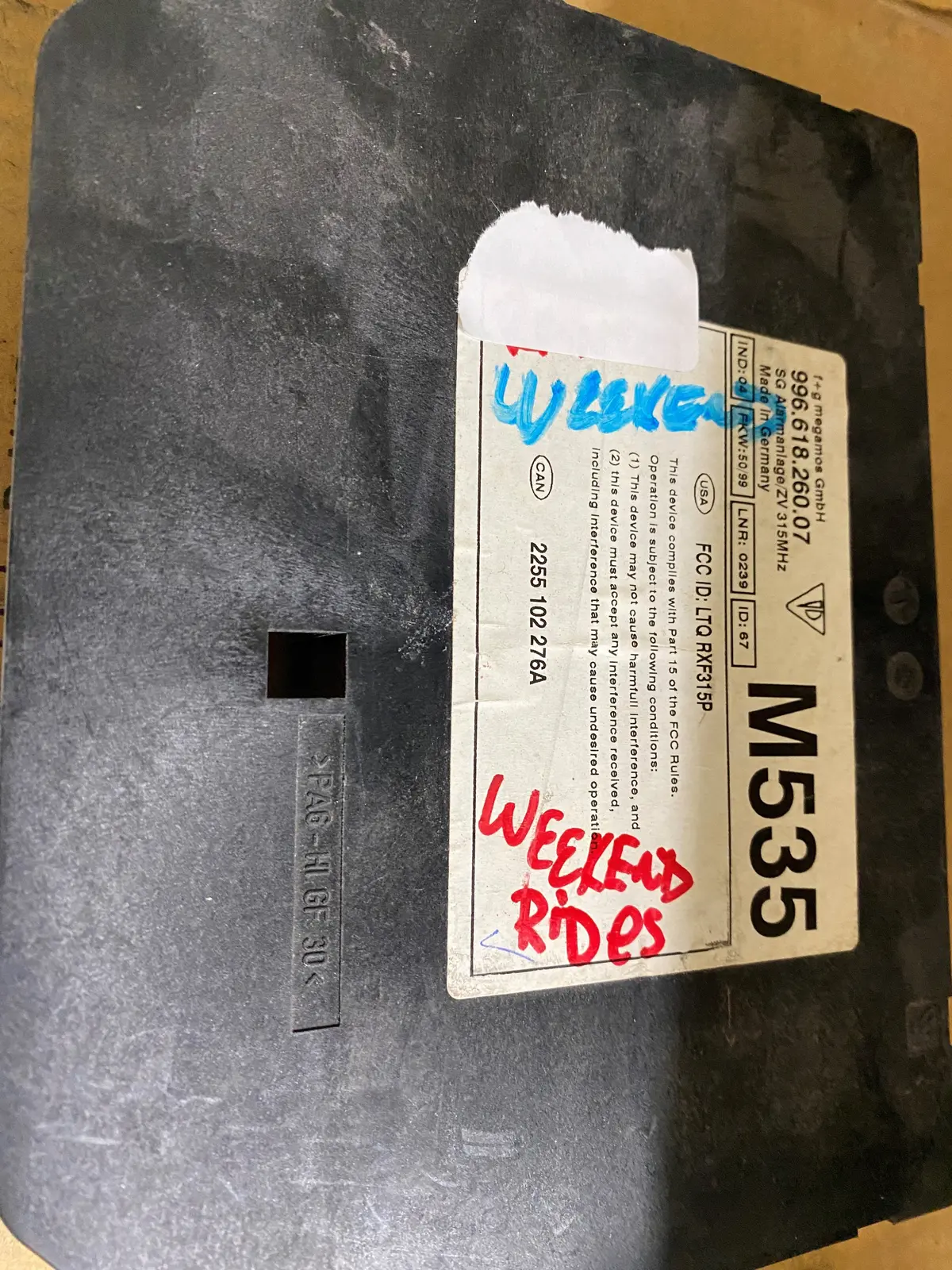 996 Alarm Control Unit Imobilizer M536 1