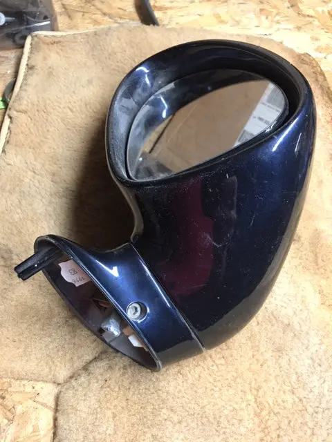 993 Aero Mirror Left Driver Needs Repair Broken Mount/Dent Dark Blue Non Returnable 1