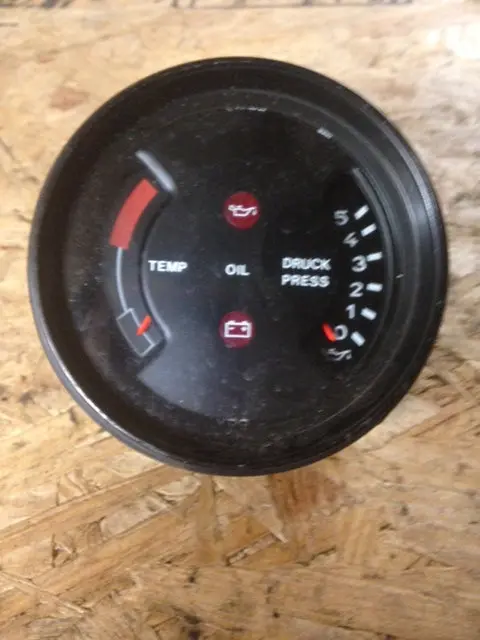 911 Sc Oil Pressure Temperature Gauge With Longer Red Temp Scale 1