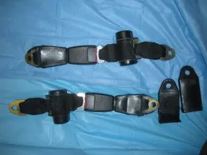 911 Rear Seat Belt Update Pair Automatic Black - 477.857.787 C 1