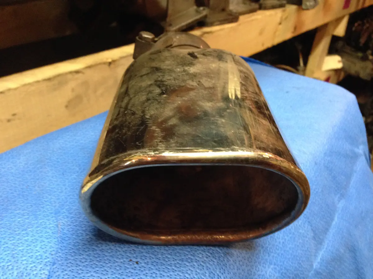 964 Exhaust Tip Needs Replating - 1