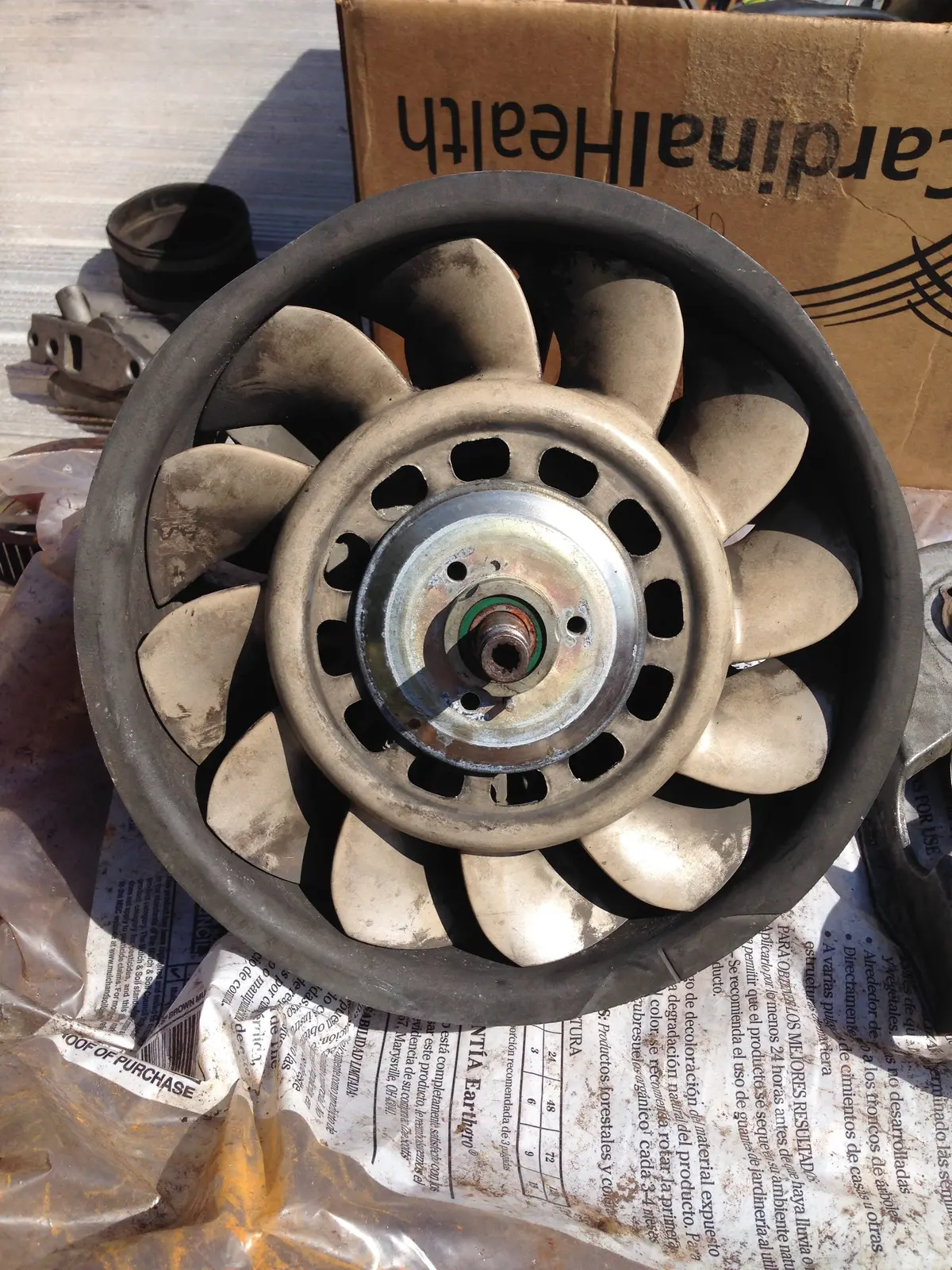 964 993 Alternator Fan And Fan Housing Assembly 1995 - 964.106.667.0R 1