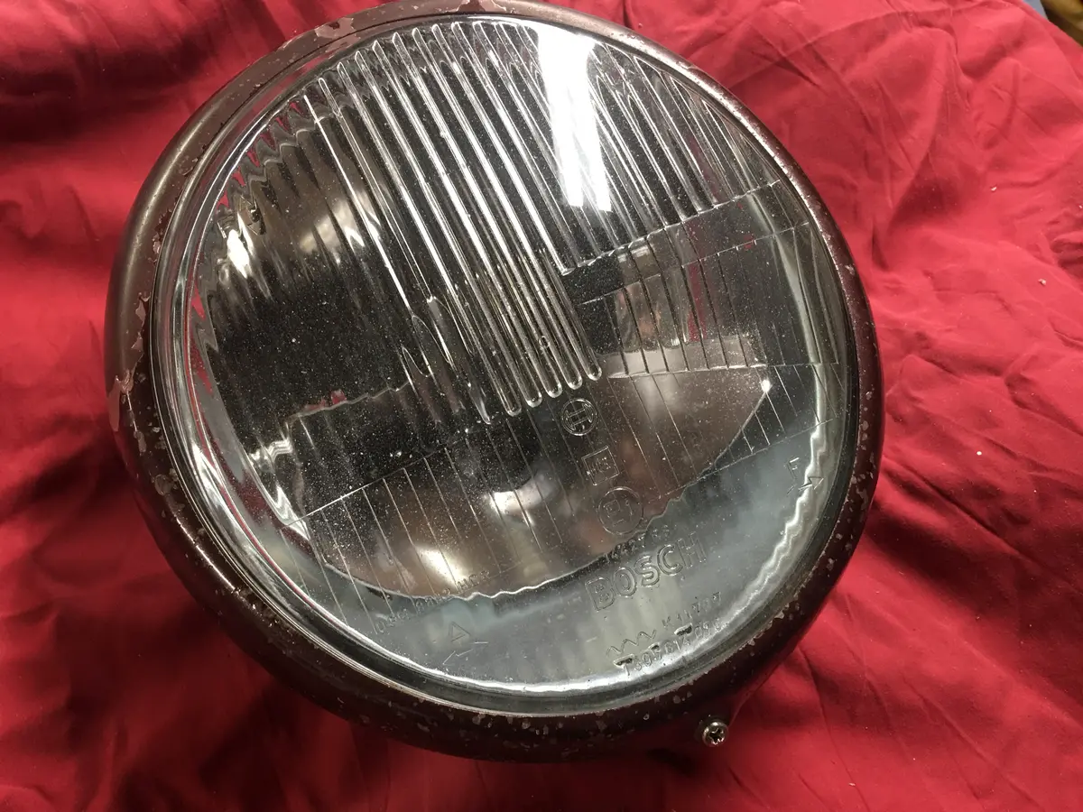 911 H1 Headlight Bosch 0301811004 With Panted Trim Ring Euro One Headlight Not A Pair 1