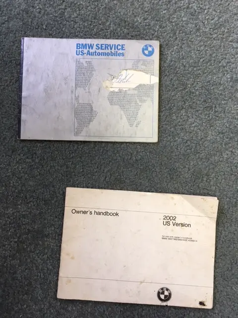 Bmw 2002 Owners Handbooks And Service Booklet 1975 Ask For Free Shipping In Usa 1