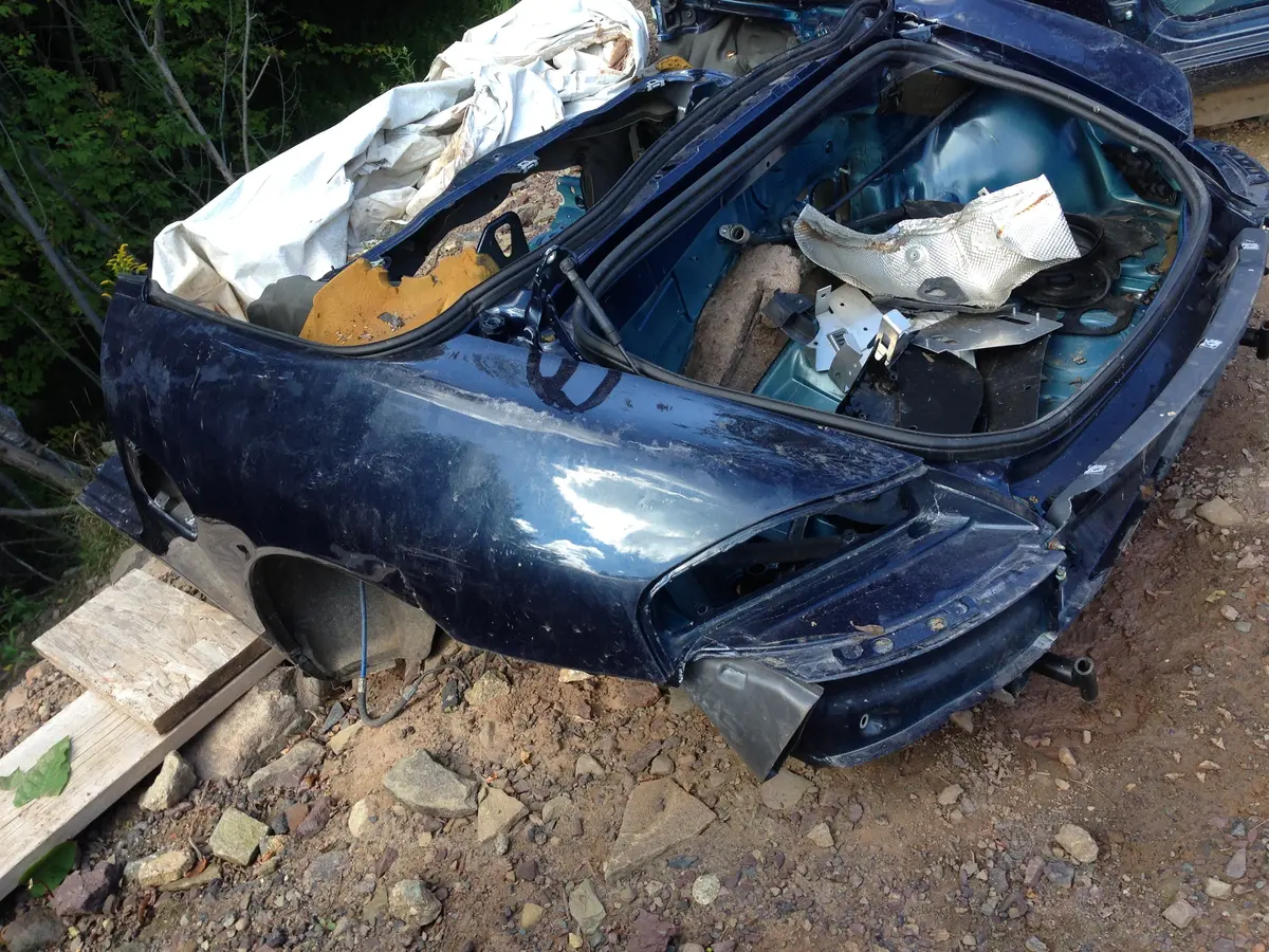 Boxster Body Cut Rear Quarter Panel Left Driver Navy Blue 2000 - 1
