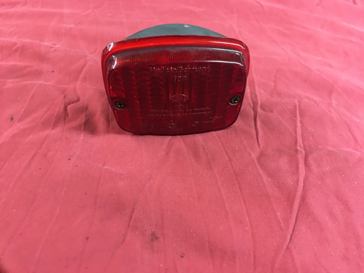 911 European Rear Bumper Fog Light Chip On Side Of Red Lens 1984 1