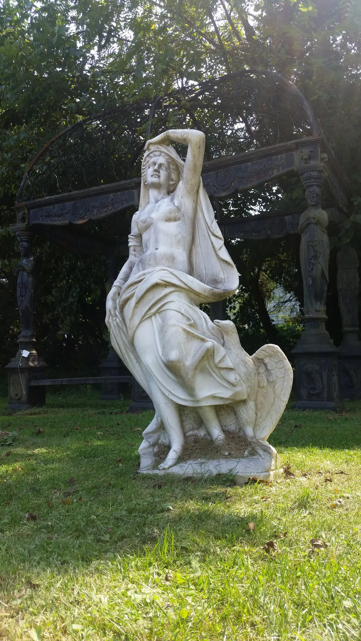Marble Statue - Lady With An Eagle Statue 1