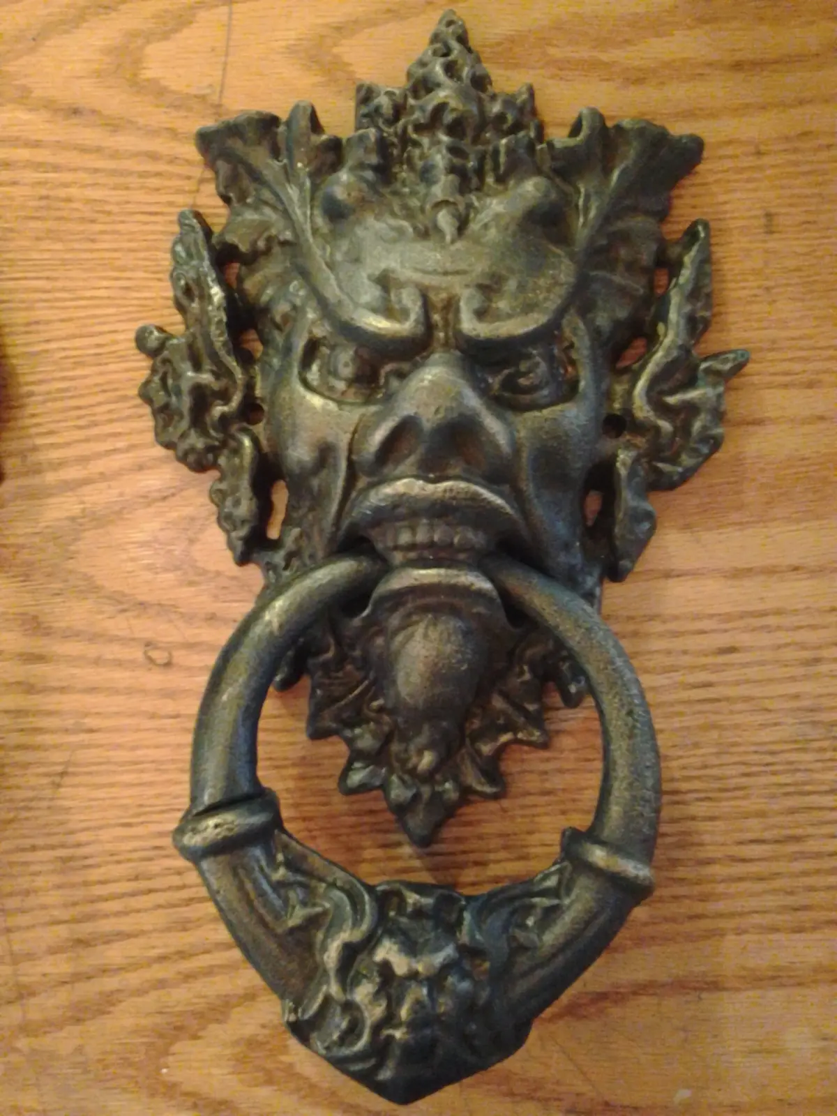 Door Knocker -Cast Iron  Heavy Neptune Poseidon Man God 1