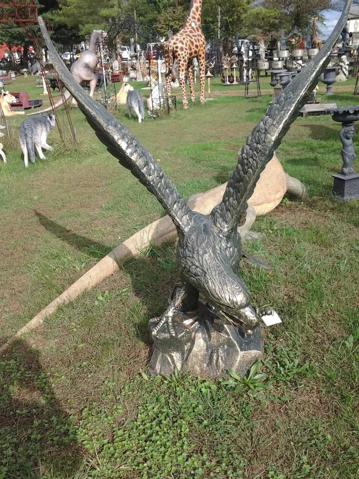 Cast Iron Statue - Eagle 1