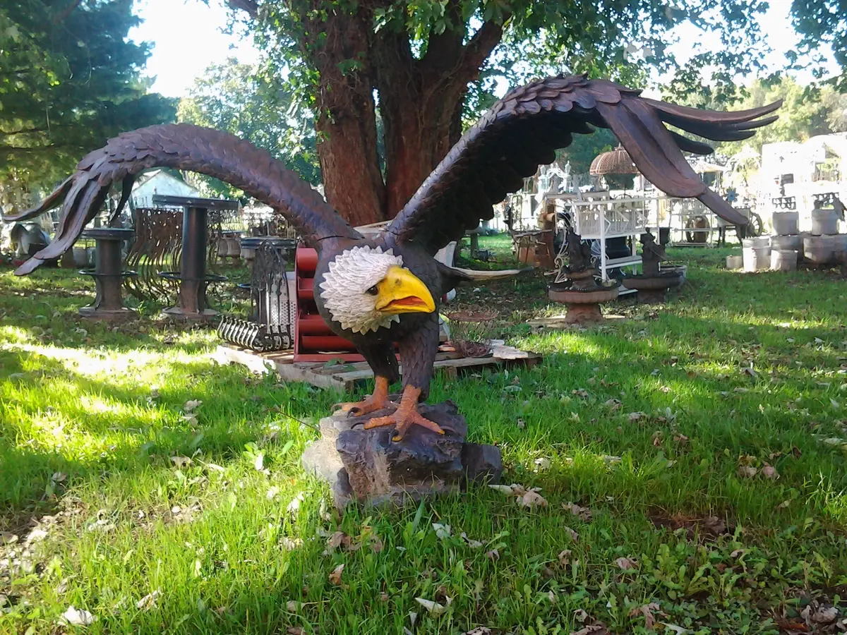 Fiberglass Statue - Poly-Resin Eagle Sculpture 1