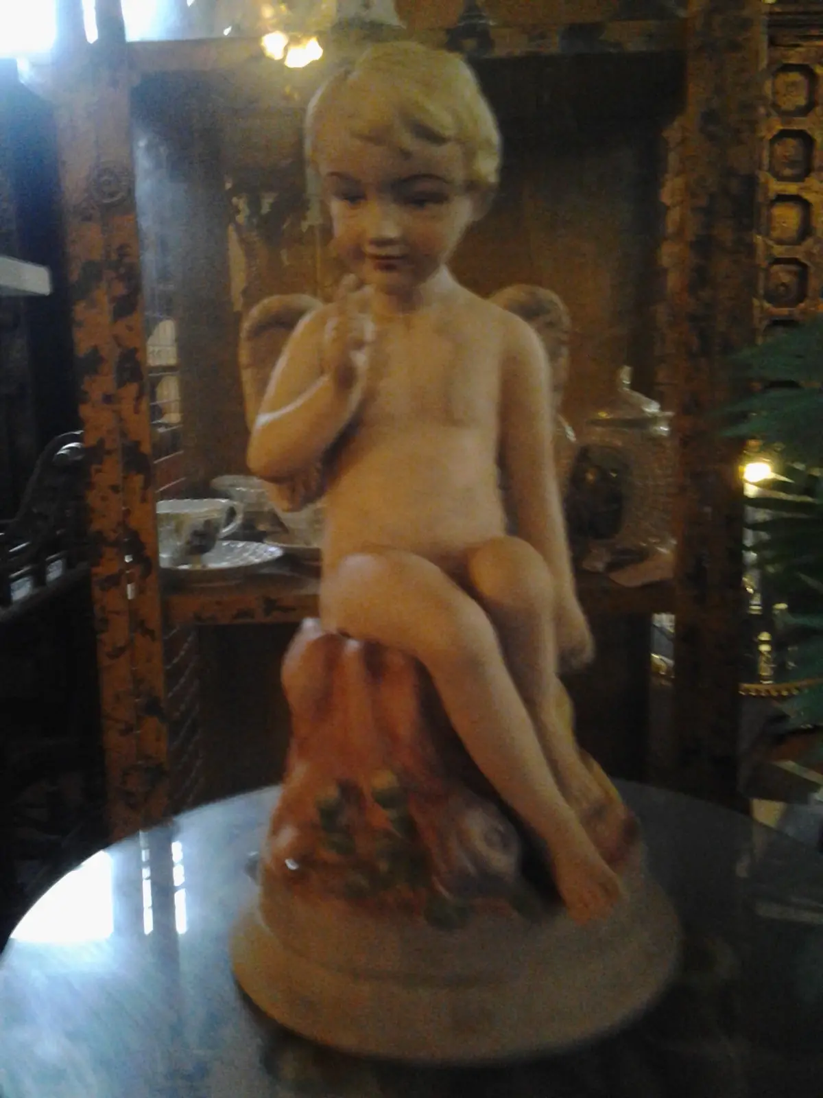 Poly-Resin - Colored Winged Cherub 1
