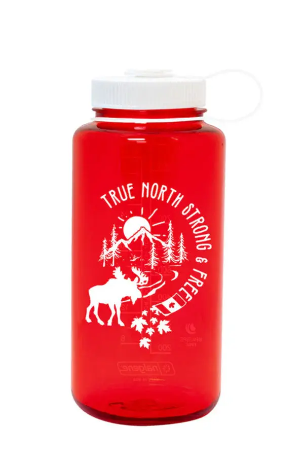 32Oz Wide Mouth Sustain Water Bottle - Oh, Canada Red 1