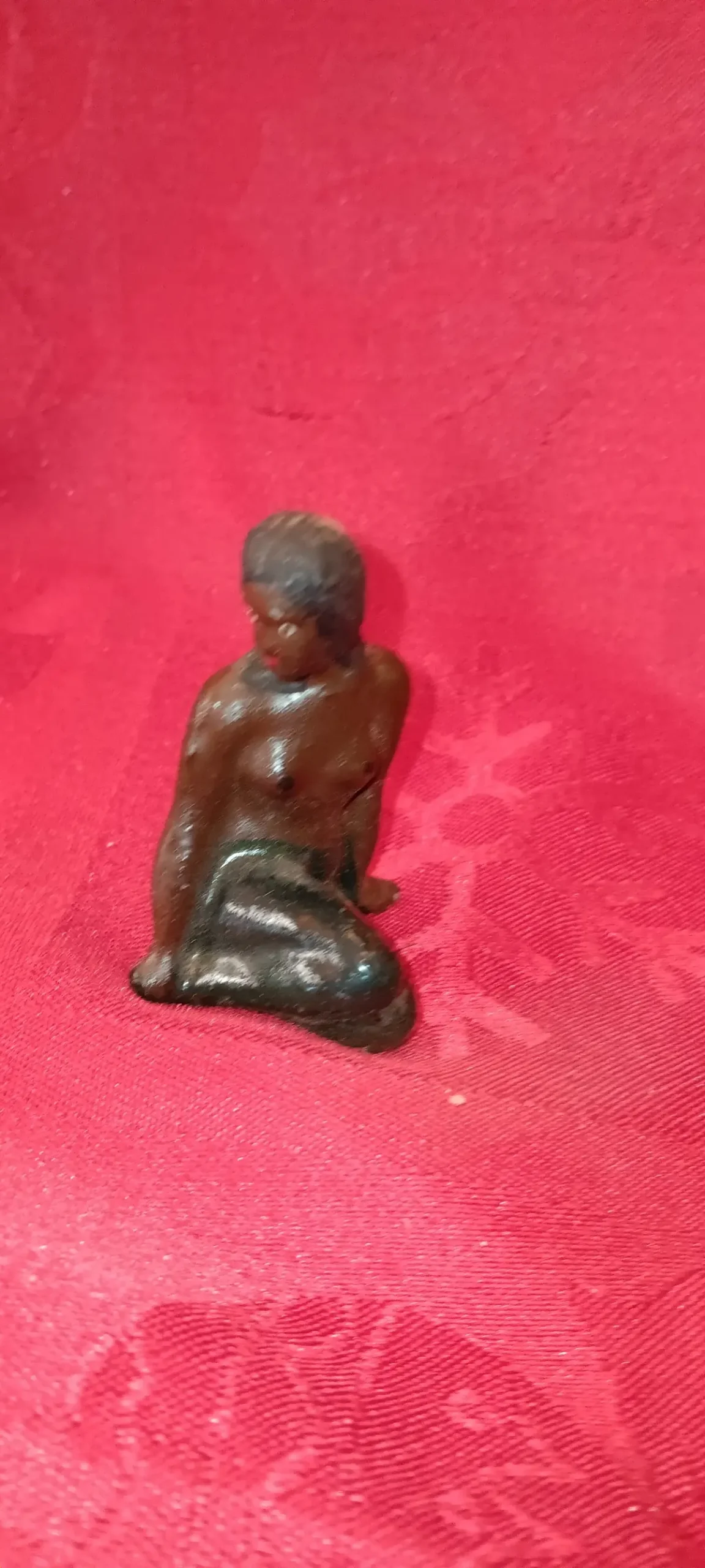 Lead Erotic Black Americana Topless Mermaid 1