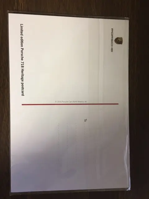 Porsche 718 Limited Edition Heritage Postcards New Unwrapped Ask About Discout Shipping! 2