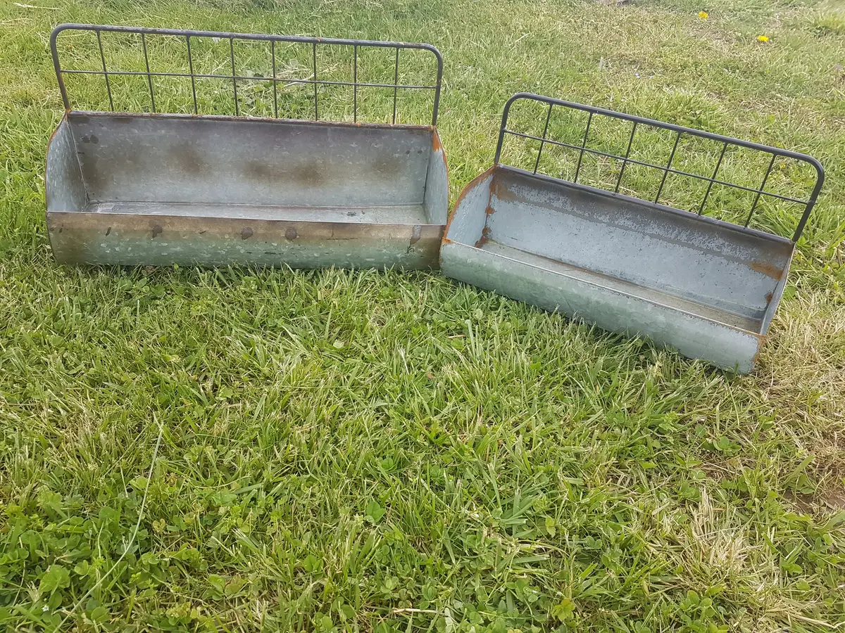 Tin - Galvanized Wire Back Planter 1