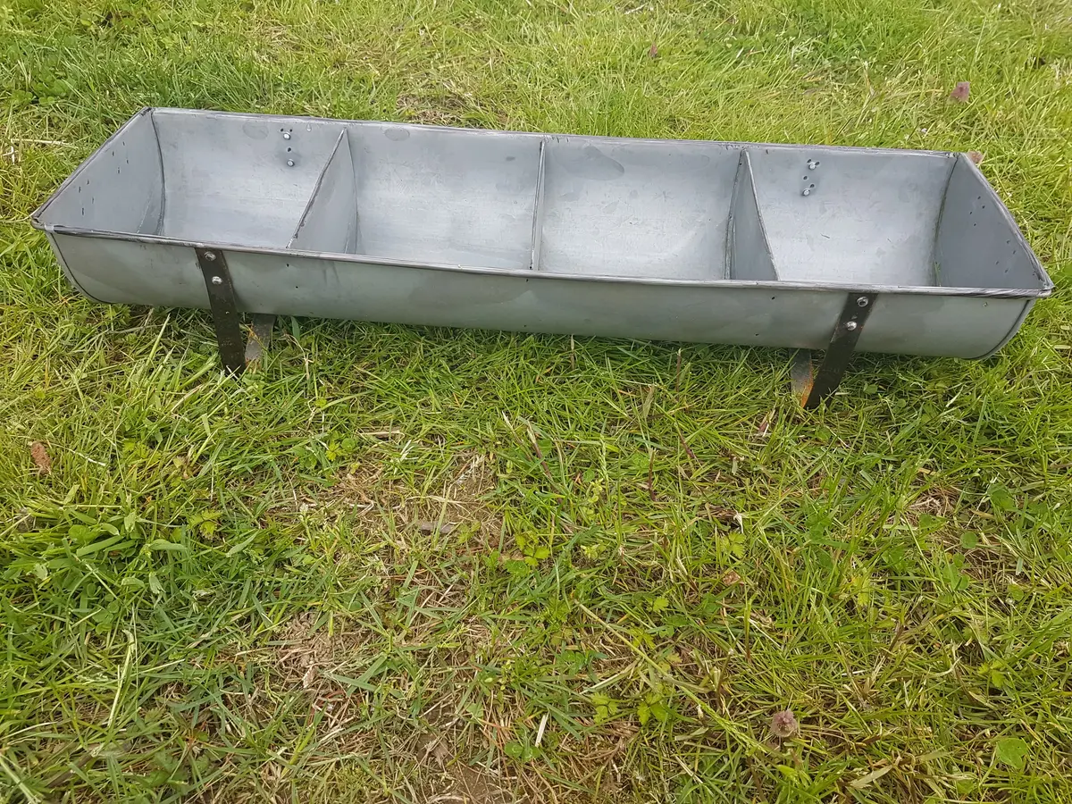 Tin - Galvanized Chicken Feeder 1