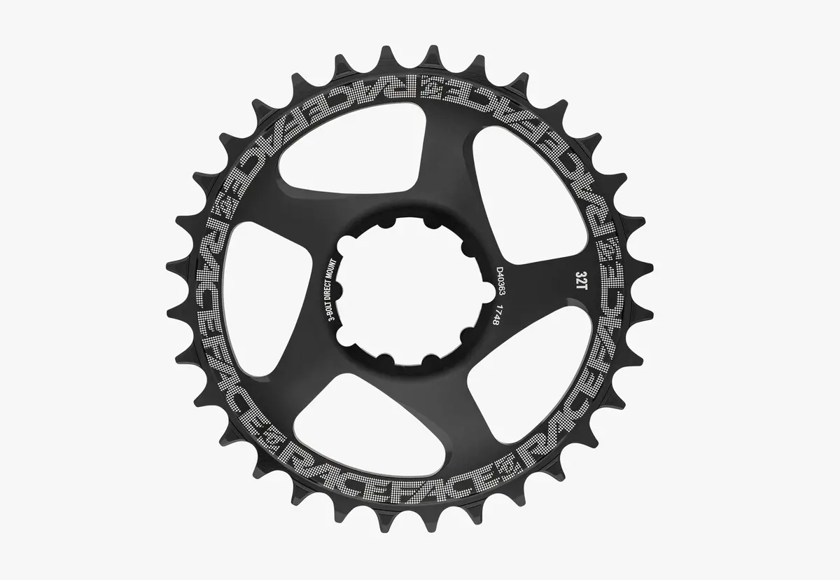 3 Bolt Chainring, Direct Mount, 32T, Black, 10-12S 1