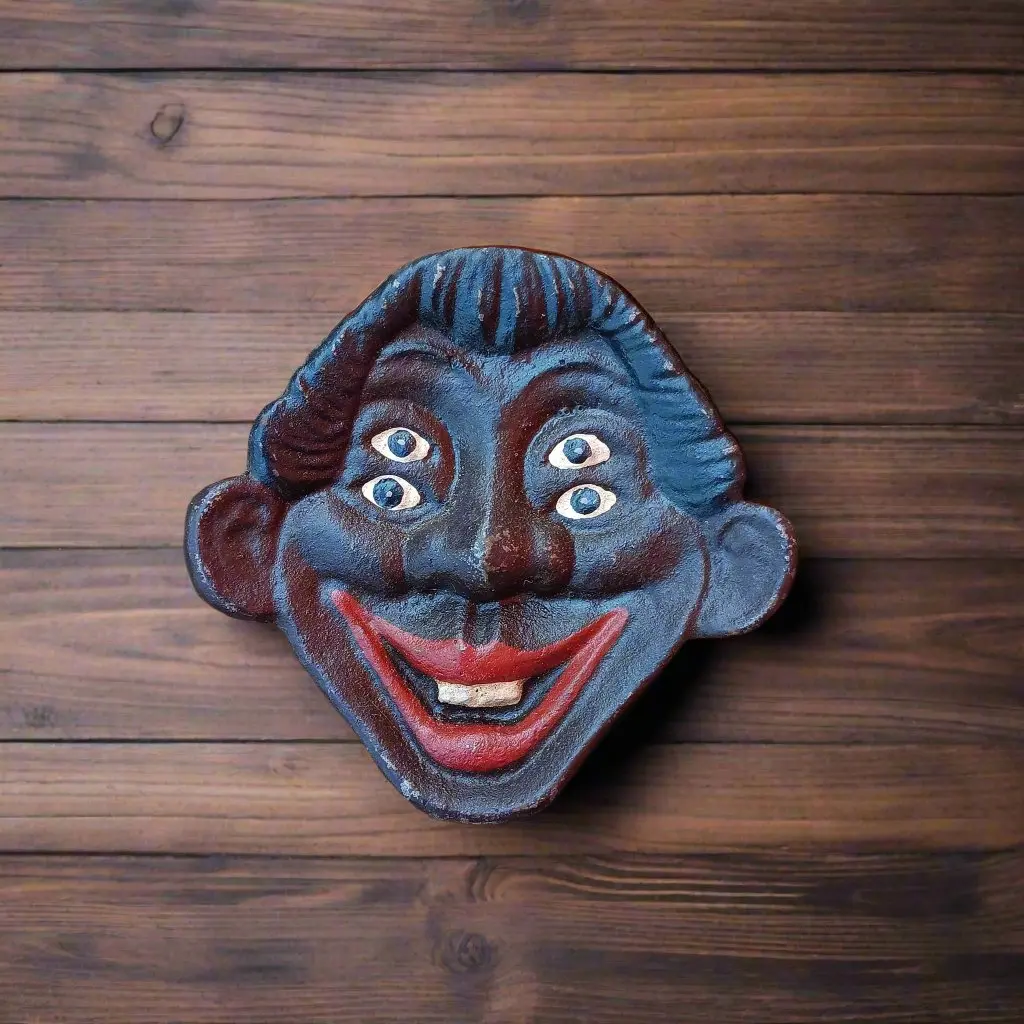 4 Eye Black Americana Cast Iron Ashtray 1