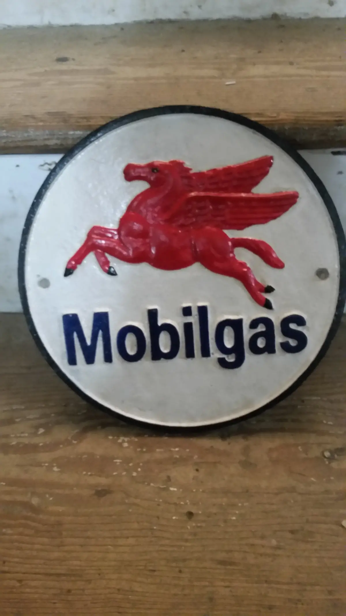 Cast Iron Sign - Round Pegasus 1