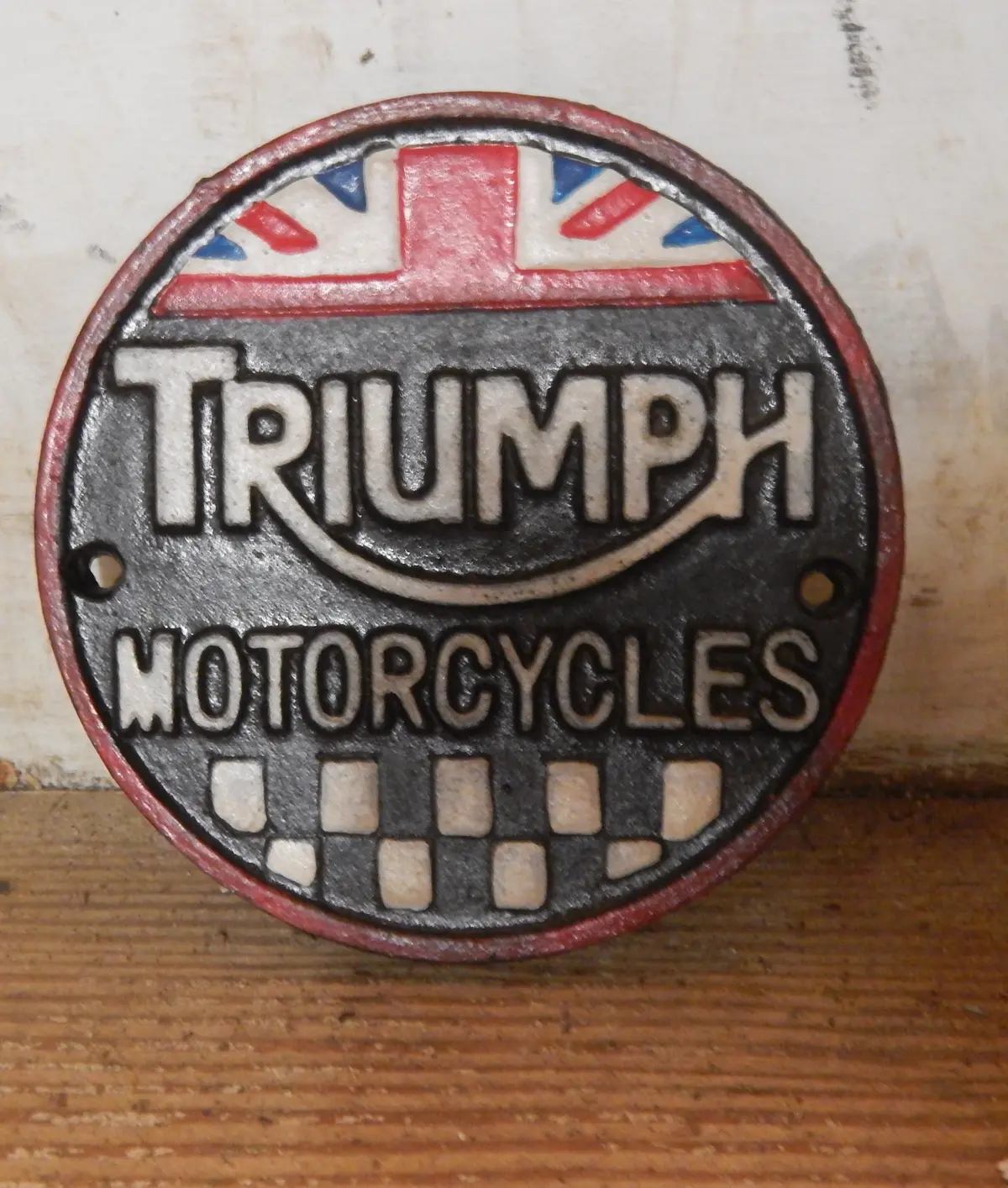 Cast Iron Sign - Triumph 1