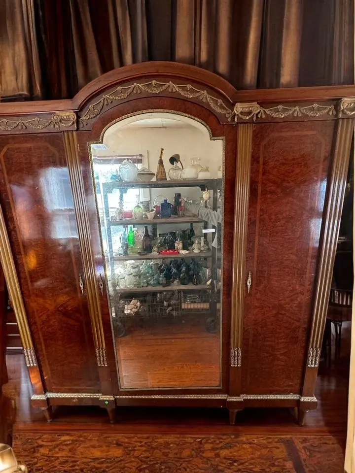 Antique Empire Mahogany Armoire 1