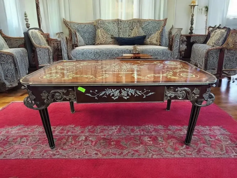 Ornate Inlaid Table 1