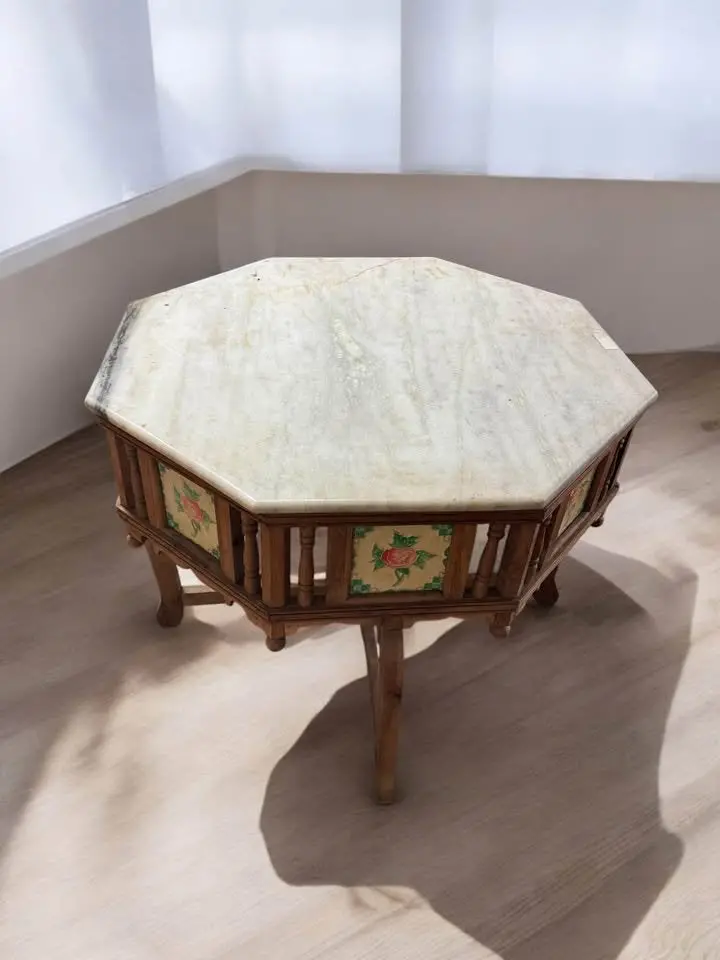Marble Top Hexagon Table 1