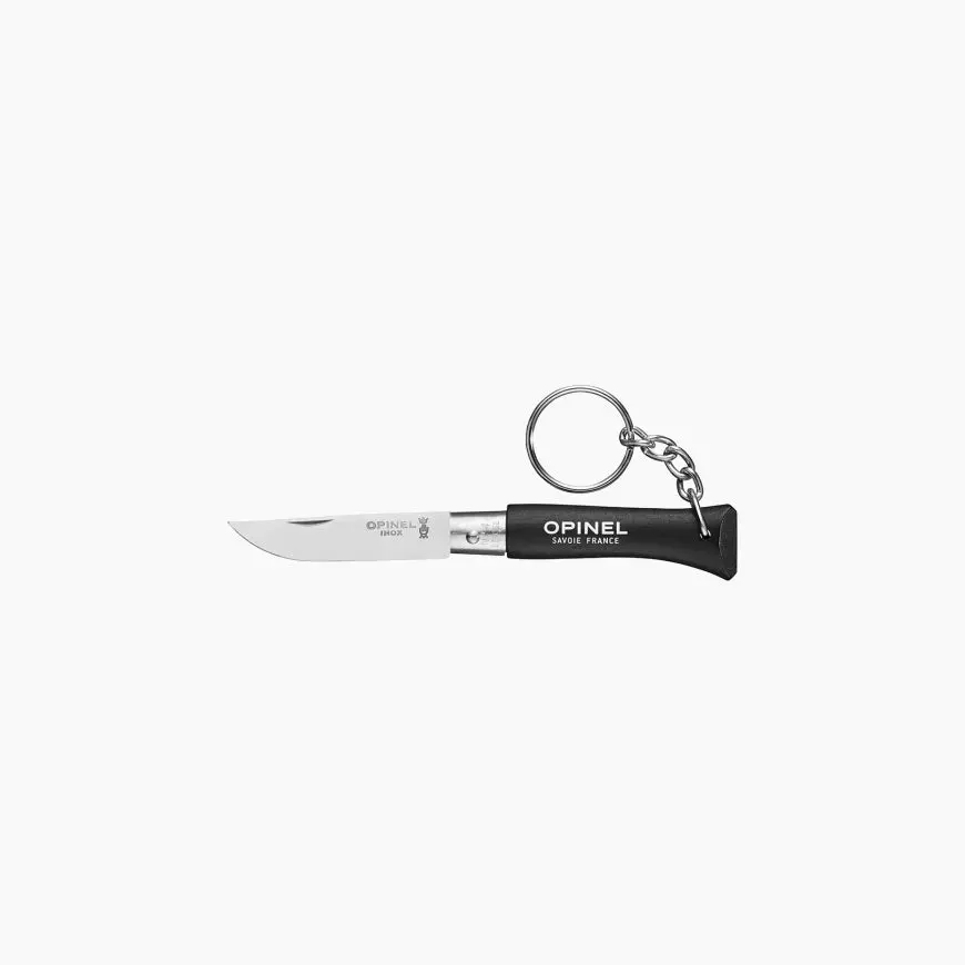No.04 Stainless Steel Folding Knife Keychain - Black 1