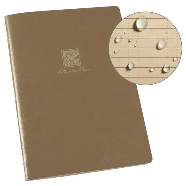 Stapled Notebook - Tan 1