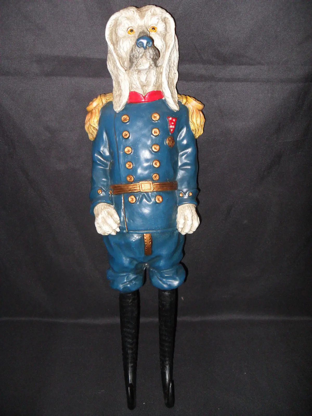 Horse Bridle Holder - "Dog In Blue Uniform" 1