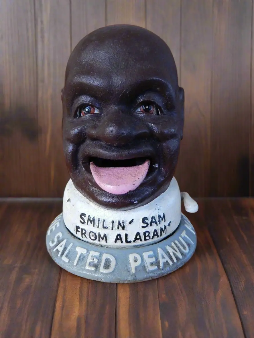 Cast Iron Mechanical Bank - "Smilin' Sam From Alabam'" 1