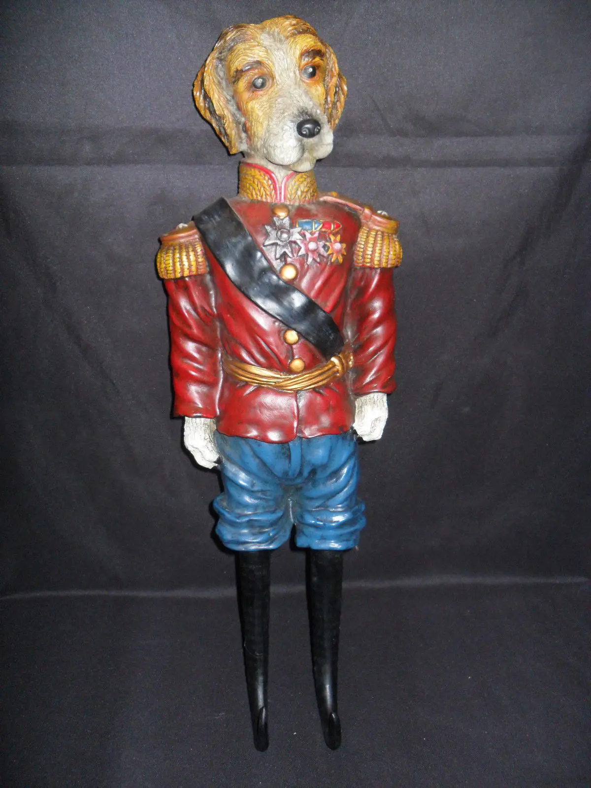 Horse Bridle Holder - "Dog In Red Uniform" 1