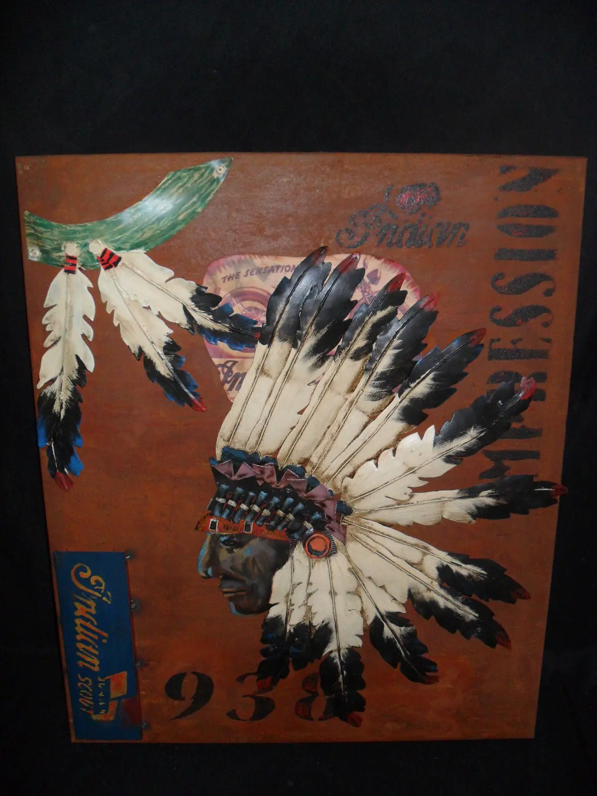 Indian Motorcycle 3D Advertising Wall Art 1