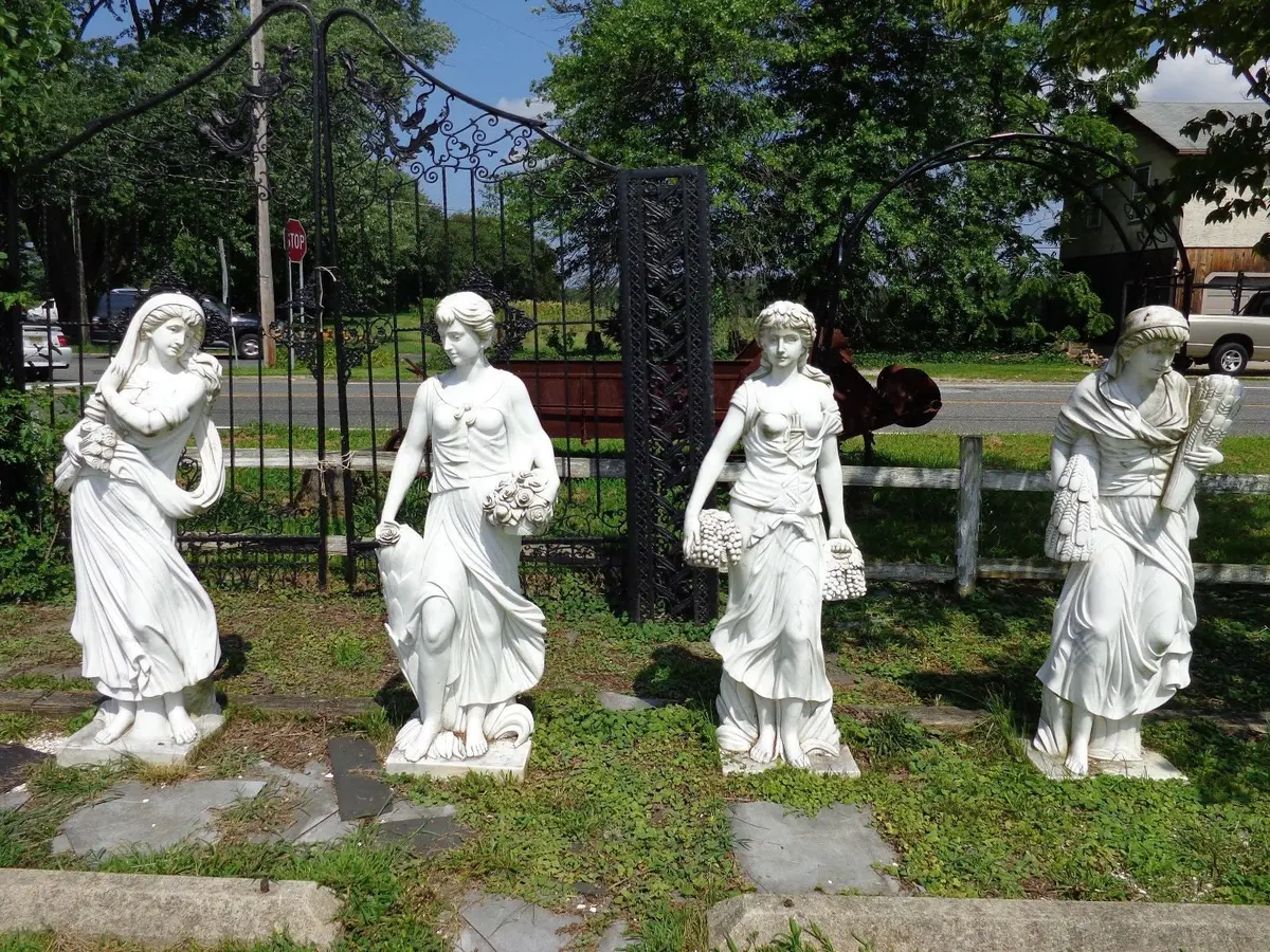 Marble Statue - Life Size Hand Carved Four Seasons Marble Statue 1