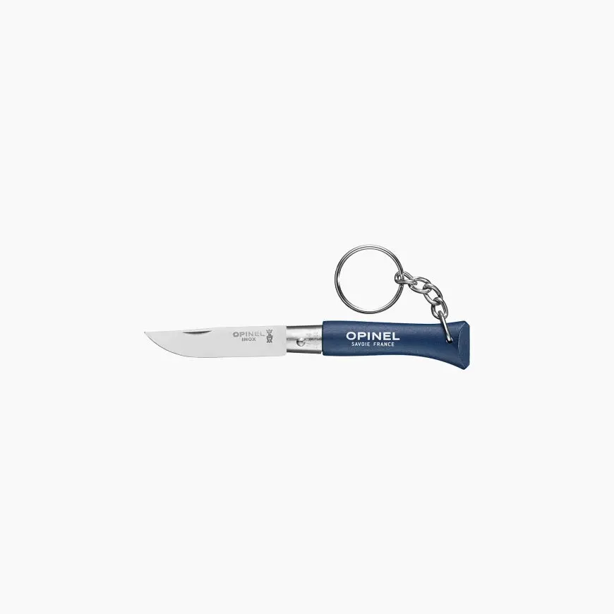 No.04 Stainless Steel Folding Knife Keychain - Dark Blue 1