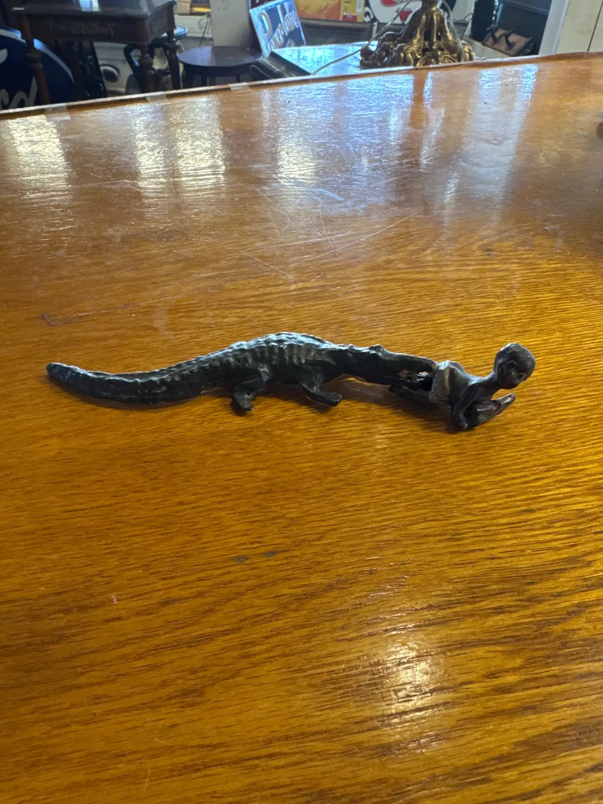 Lead Black Americana Alligator Baby 1