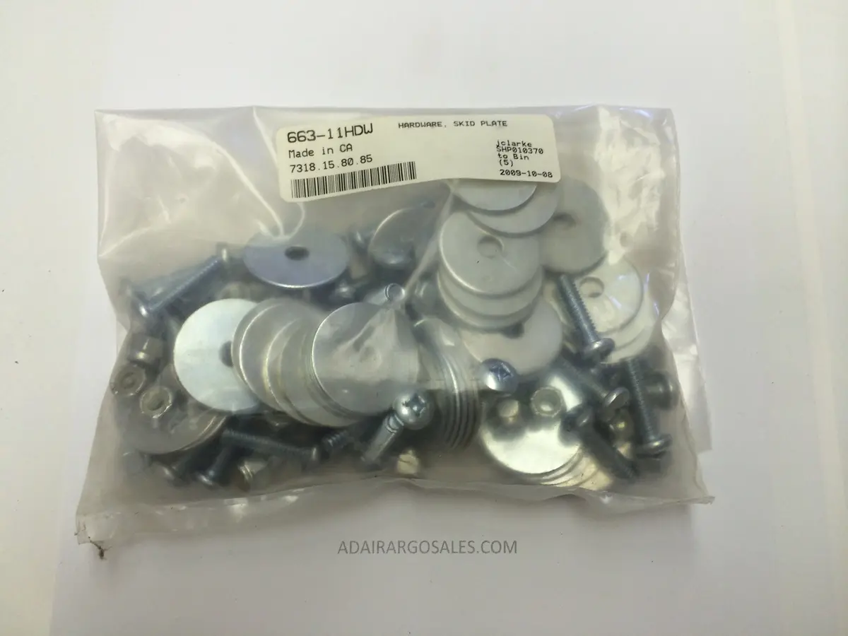 Hardware, Skid Plate ( 663-11Hdw ) 1