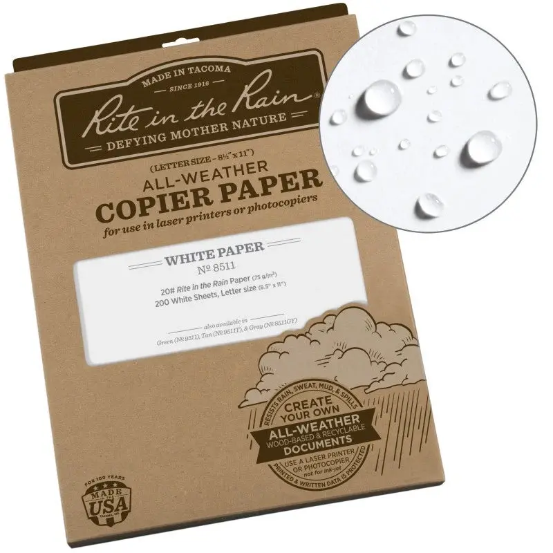 All-Weather Printer Paper - White, 200 Pack 1