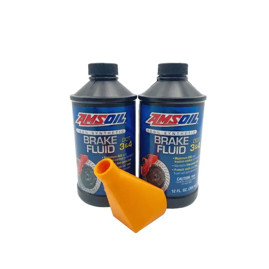 Amsoil Synthetic Dot 3 & 4 Brake Fluid & Funnel - 24 Fl. Oz. 1