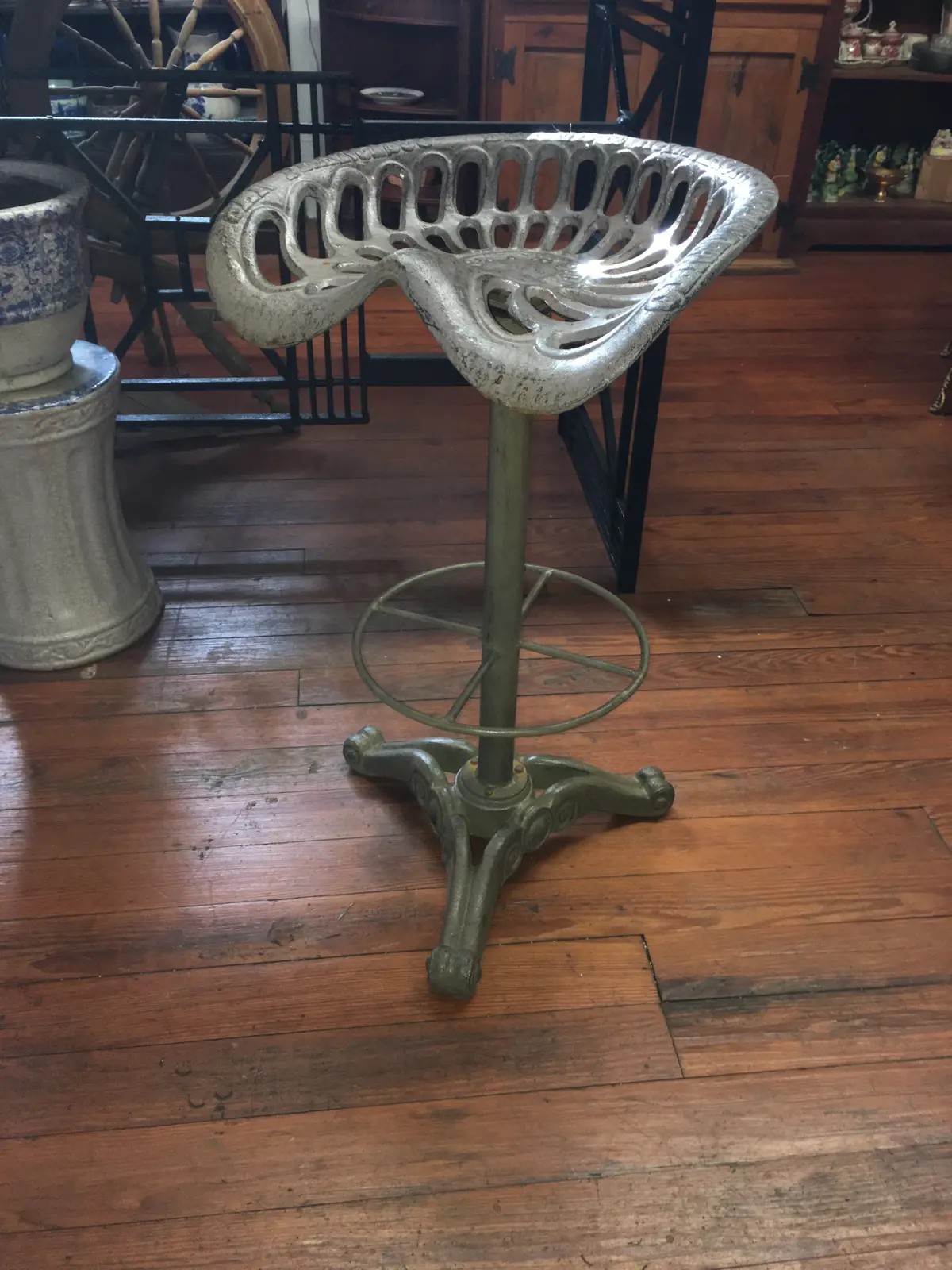 Cast Iron Tractor/ Barstool 1