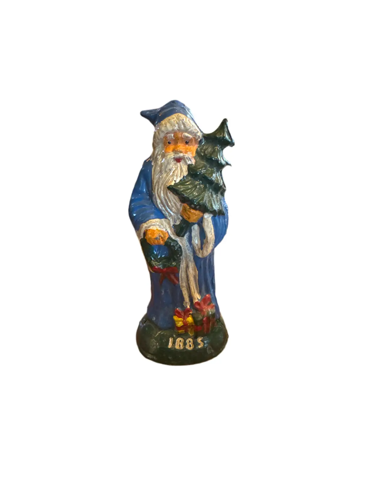 Lead Old Fashion Blue Santa Claus 1885 1